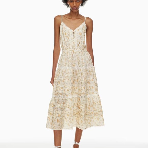 Aritzia Dresses & Skirts - Little Moon Milos Dress Fit-and-flare tiered dress Cotton sz L